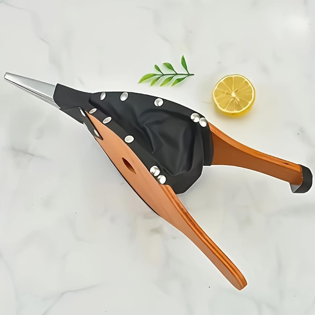 Blasebalg für BBQ für Holz, tragbares Zubehör für Küche im Freien, Camping, Abenteuer, Picknick, Gri