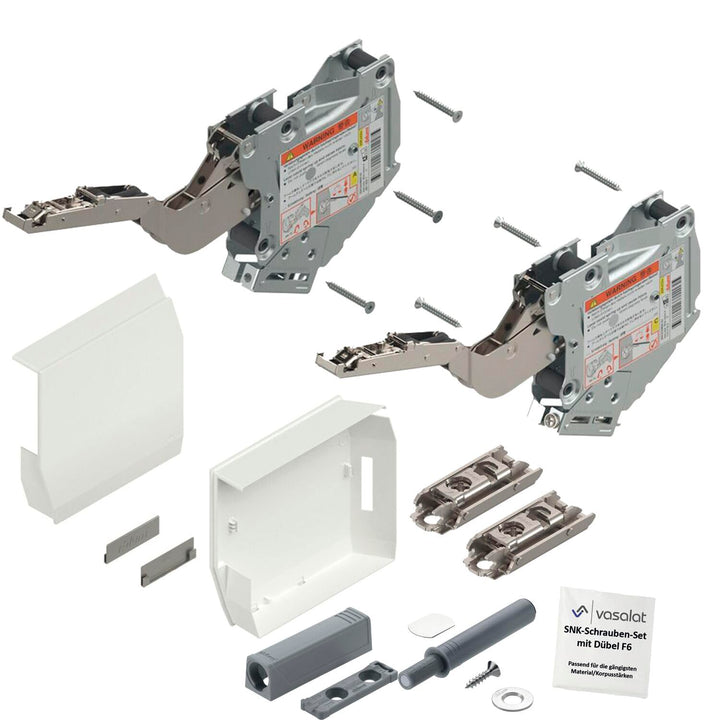 Blum Aventos Tip On Kraftspeicher 960-2215 weiss Klappenbeschlag m. Montageplatte Leistungsfaktor 96