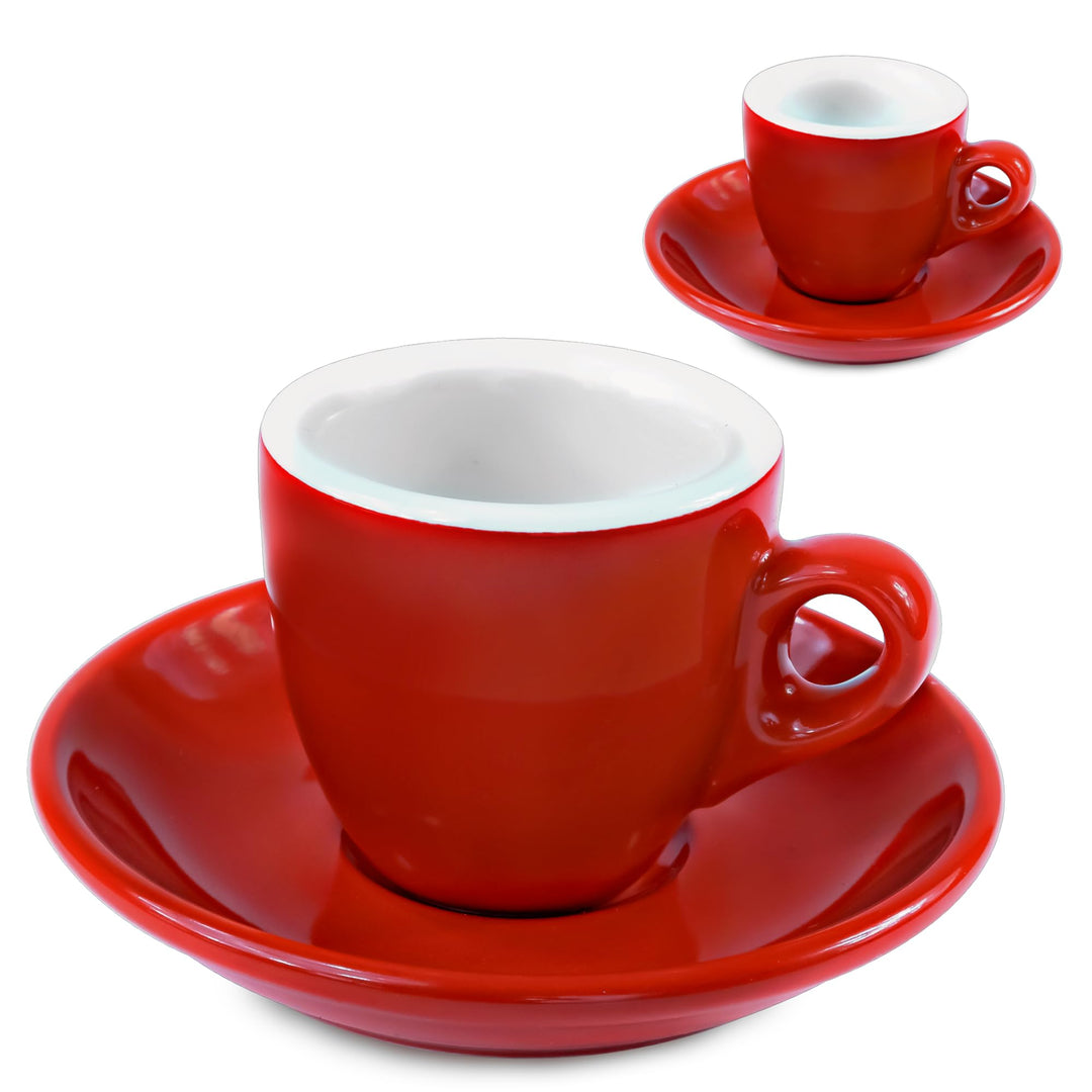 MY Obsession Espressotassen Set, 56 ml – extra dickwandig, italienisches Design, Premium Geschenkver