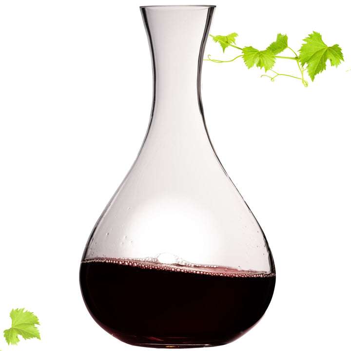 IMPERIAL Bauchiger Dekanter 1900ml Weinkaraffe aus Crystalline Glas 'Havanna' Weindekanter Handgefer