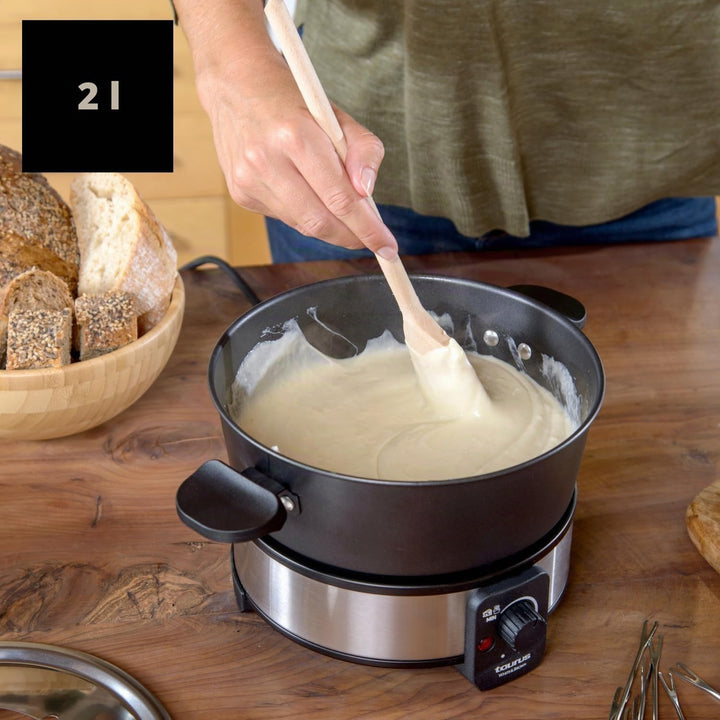 Taurus FF2 Fondue-Gerät, 1000 W, Kapazität 2 l, 8 Personen, einstellbare Temperatur, alle Arten von