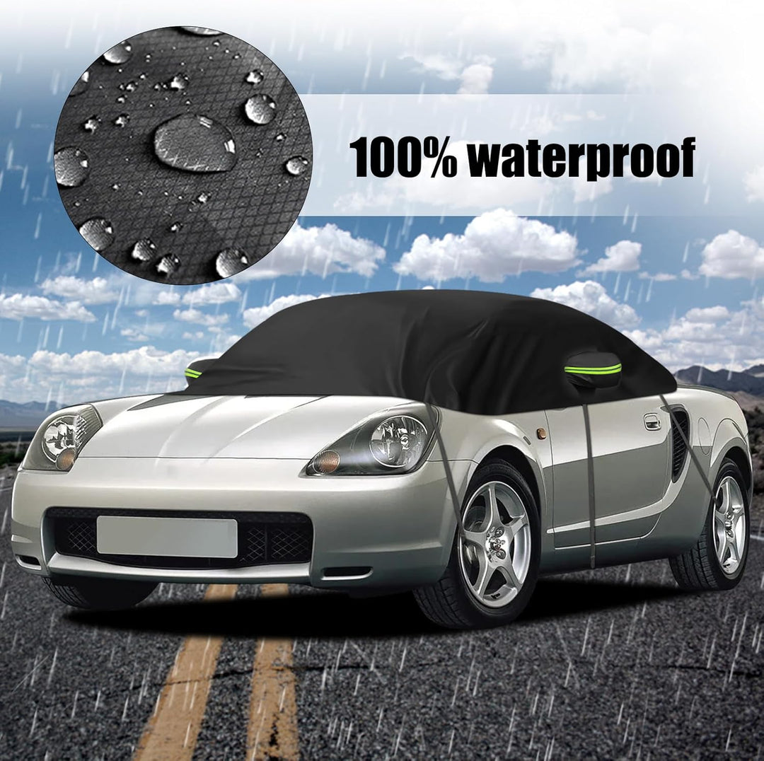 Halbe Autoabdeckung Kompatibel mit Toyota MR2 / MRS 1999-2007, Halbabdeckung wasserdichte Halbgarage