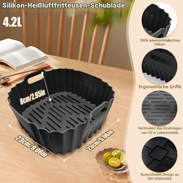 Heissluftfritteuse Zubehör Set für Philips Airfryer 2000 Series NA229/00 4,2L, Philips Airfryer Zube
