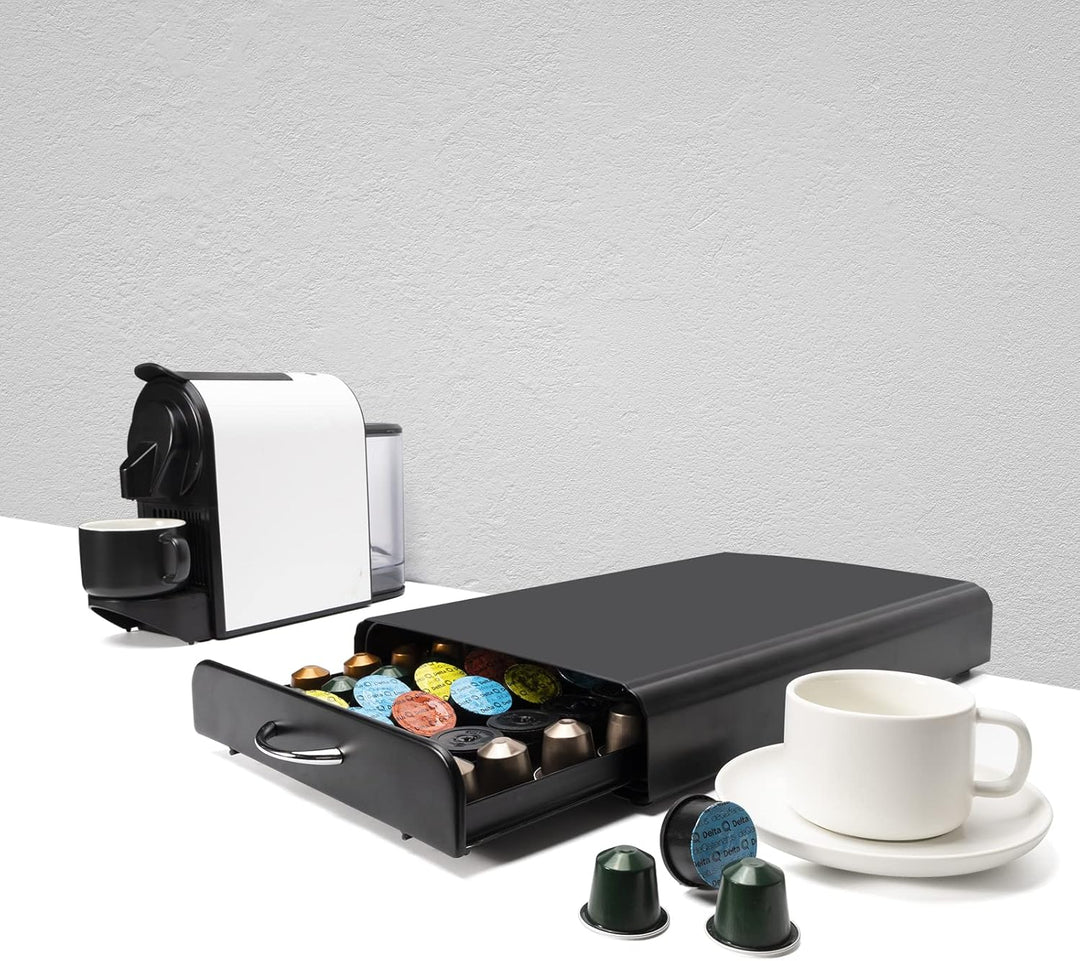SYSYLY Kaffee Kapselhalter,Kaffee KapselSchublade zur Aufbewahrung für Nespresso käpsel,Kapselstände
