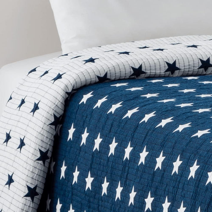 VIALMAN Sofia 10 Tagesdecke, Polyester Baumwolle, Marineblau, Cama 105: 200 x 270 cm Cama 105: 200 x