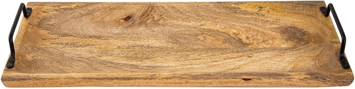 casamia Holztablett Tablett Holz 50x20cm Serviertablett Serviertablett Deko Tablett aus Mangoholz ma