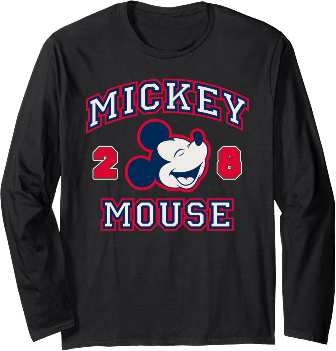 Disney Mickey and Friends Mickey Mouse Vintage Varsity Langarmshirt
