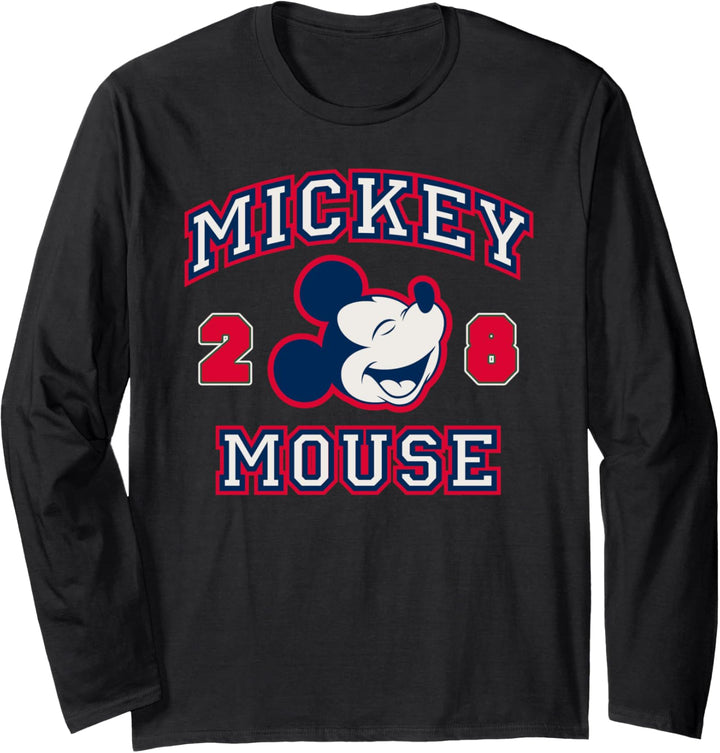 Disney Mickey and Friends Mickey Mouse Vintage Varsity Langarmshirt