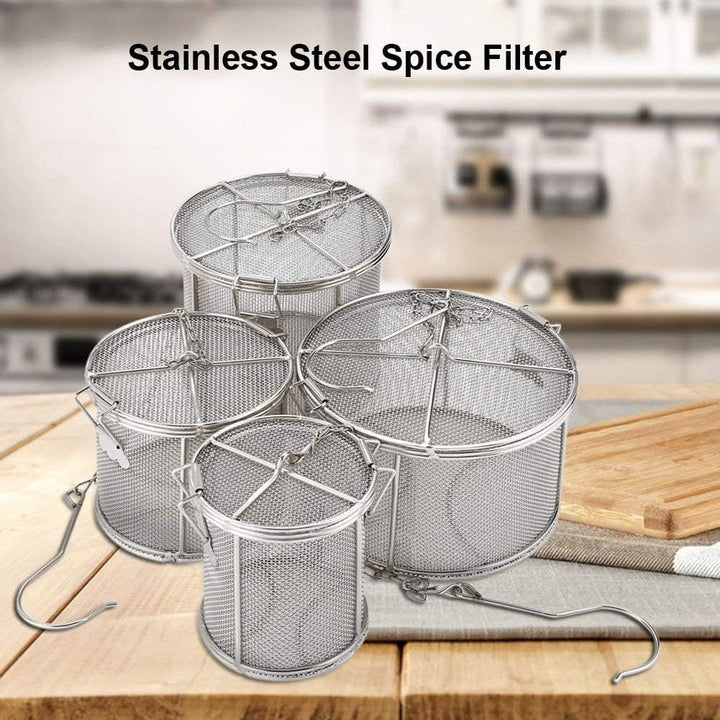 Edelstahl Spice Gewürz Sieb Tea Ball Sieb Suppe Würze Abtrennung Korb Spice Filter - 14 * 10cm 14*10