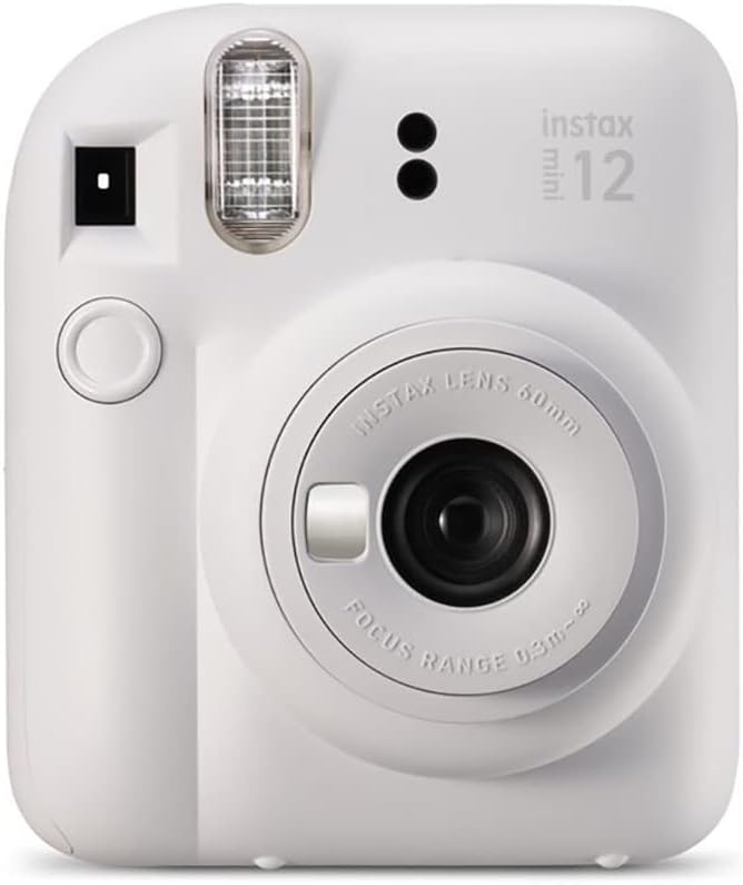 Fujifilm instax Mini 12 Sofortbildkamera mit 20 Aufnahmen, Tonweiss