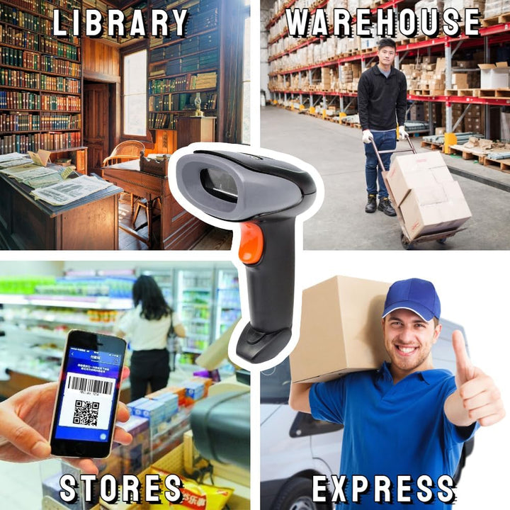 Yanzeo 2D Barcode Scanner USB Kabel Handheld QR Code Lesegerät Kompatibel für Windows/Mac Square POS