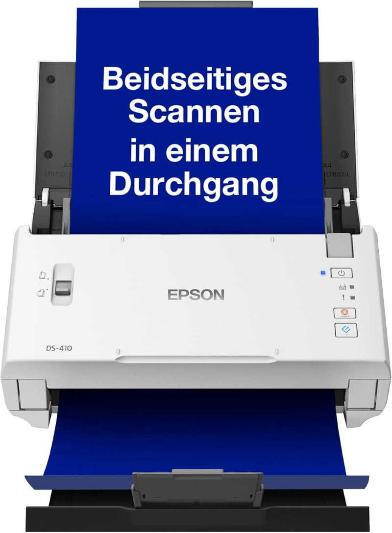 Epson WorkForce DS-410 Dokumentenscanner (Scanner, DIN A4, beidseitiges Scannen in einem Durchgang,