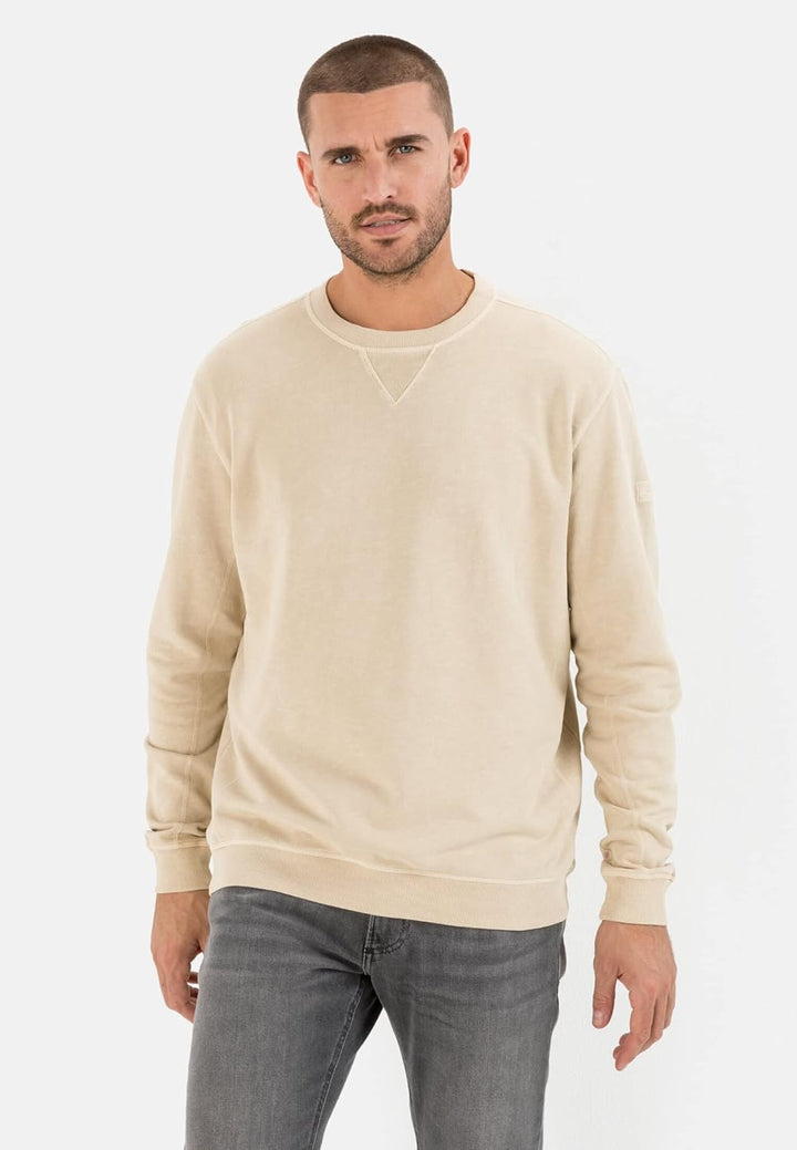 camel active Herren Sweatshirt aus Baumwolle L Beige, L Beige