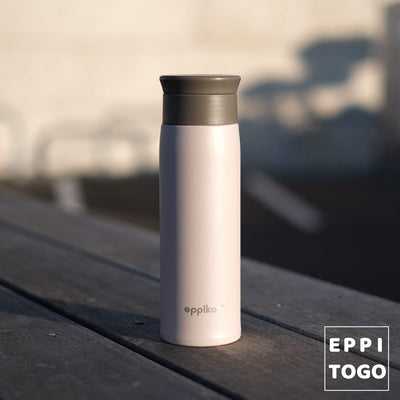 eppikan eppiToGo Edelstahl Thermobecher, Kaffee-to-go Becher, 350 ml, 500 ml Travel Mug, Autobecher,