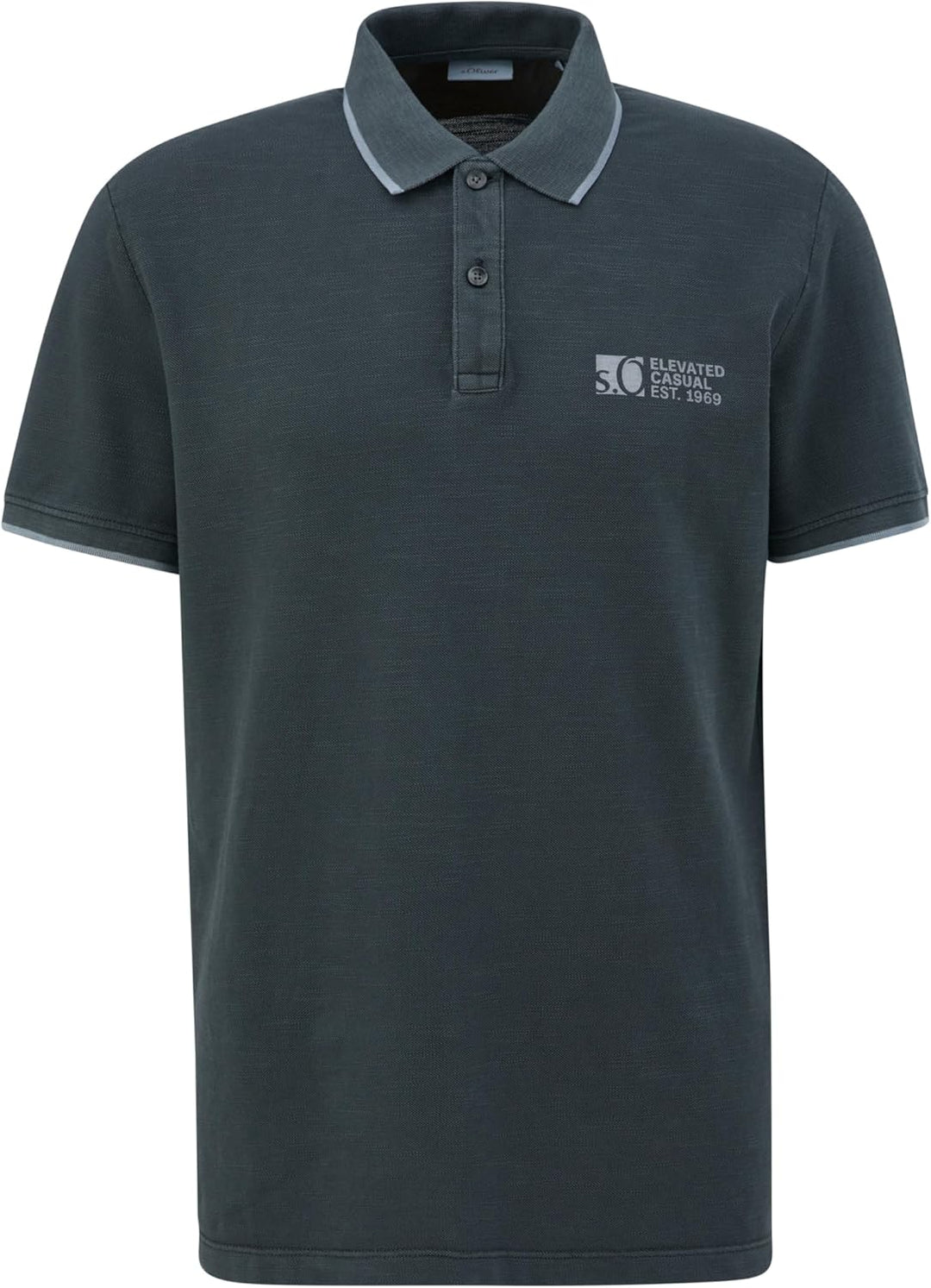s.Oliver Poloshirt aus Reiner Baumwolle S Grau 9581, S Grau 9581