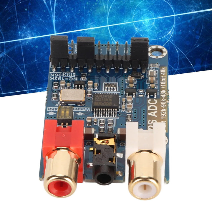 I2S ADC Card-Modul, Master-Slave-Modus, 24 Bit 192 K, 24 Bit 96 K, 24 Bit 48 K, 16 Bit 48 K, 3,5 Mm