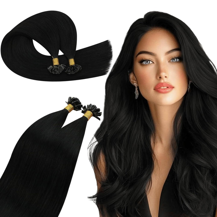 Ugeat Bonding Extensions Schwarz Remy Echthaar Extensions Bondings U Tip 1g Schwarz Extensions Schwa