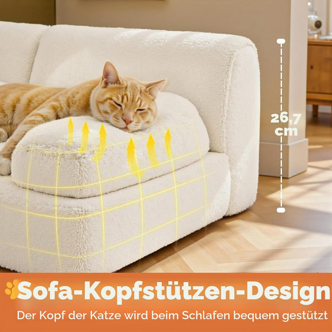 Gimars Grosse Katzen Bett – 10% mehr Füllung, Orthopädisches, Flauschiges, Waschbares Katzenbett mit