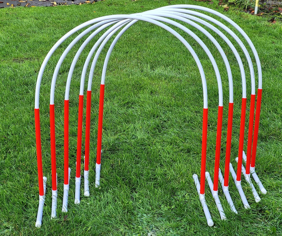 Generisch 6 x Hoopers Bogen mit Ständer (rot), Fun-Hoopers