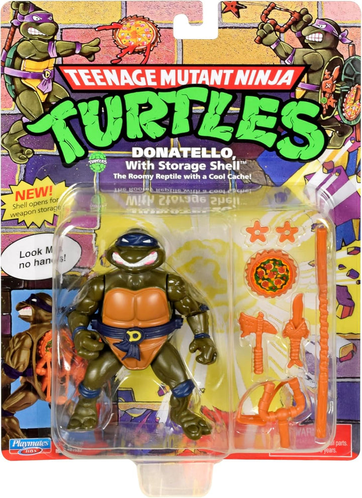 Ninja-Turtles, 10 cm, Klassische Sammlerfigur, Donatello, Spielzeug für Kinder ab 4 Jahren, Giochi P