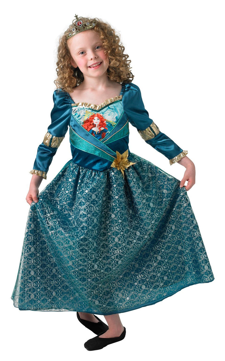 Rubie's Offizielles Merida Schimmernde Prinzessin Brave Disney Kinderkostüm für Mädchen und Kinder S