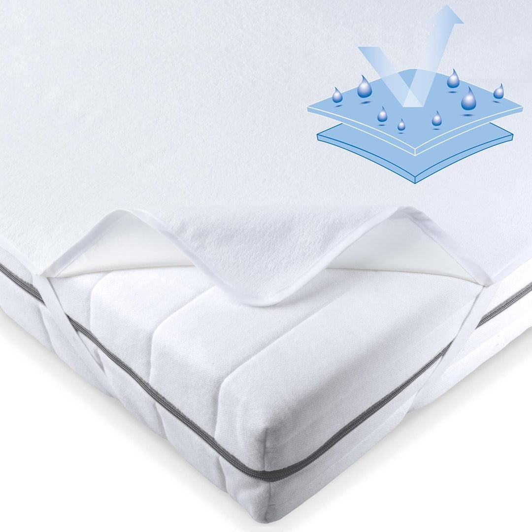 CelinaTex Terrywell Matratzenschoner 140 x 200 cm Frottee Matratzenschutz TPU-Membrane Unterbett was