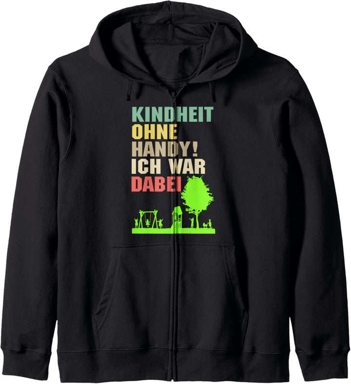 Kindheit Ohne Handy War Dabei Spielen Draussen Kapuzenjacke