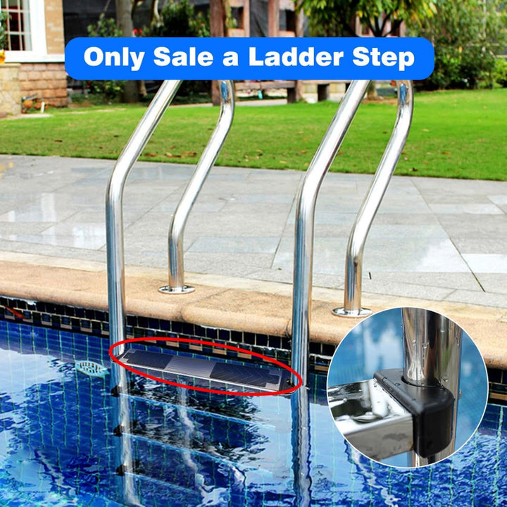 Schwimmbad-Stufe, 50 X 7,5 X 2,5cm- Edelstahl Poolleiter Ersatzstufe, Edelstahl-Ersatzleiter, Spross