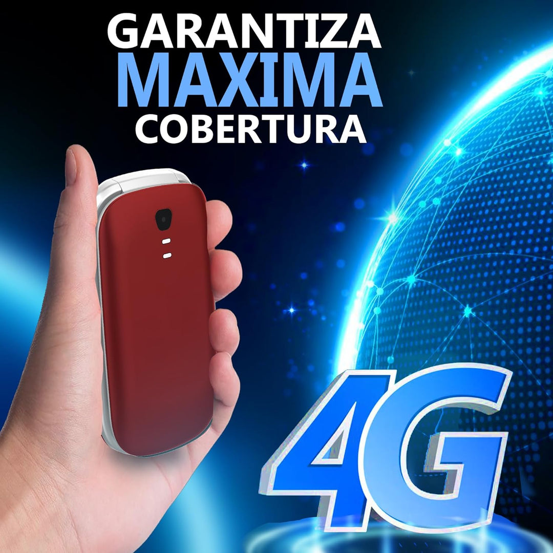 Funker E300 Max Audio 3 4G, einfach zu bedienendes Mobiltelefon, grosse Tasten und grosses Display,
