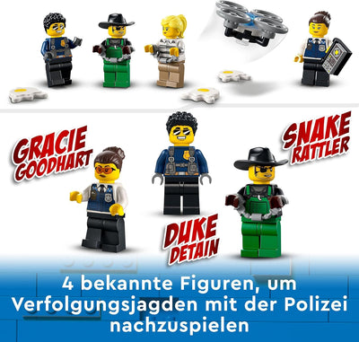 LEGO 60315 City Mobile Polizei-Einsatzzentrale Spielzeug mit Polizeiauto für Jungen und Mädchen, mit