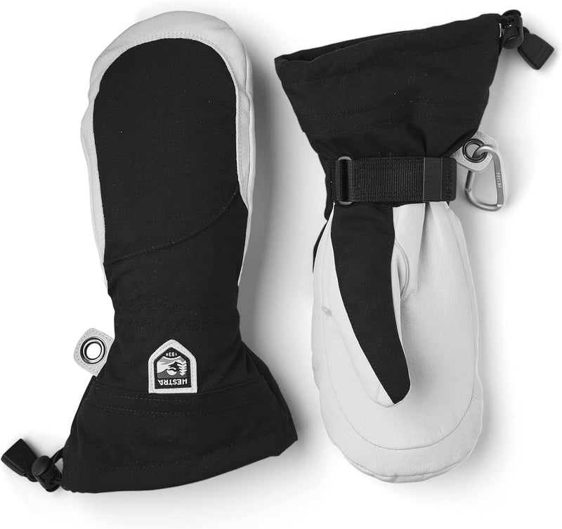 Hestra Heli Skihandschuhe für Damen – klassischer Leder-Schneefäustling zum Skifahren, Snowboarden u