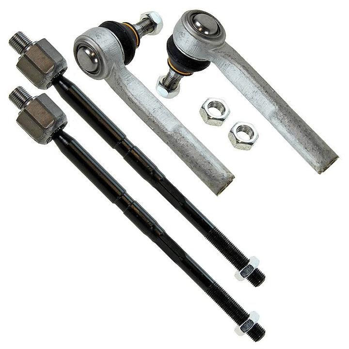 BESTPRICE 2x Spurstange vorne, 2x Spurstangekopf Kompatibel mit OPEL ASTRA H (A04) (L70), ZAFIRA B (