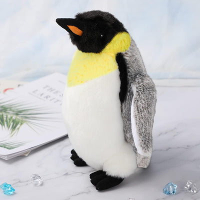 Pinguin-Plüschtier, 25 cm grosse Stofftier-Plüschpuppe, weich, flauschig wie echter Pinguin, Kuschel