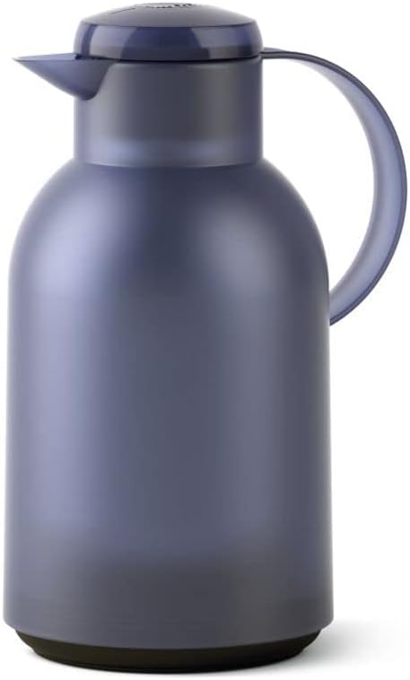 Emsa N40120 Samba Isolierkanne |1,5 Liter | Quick Press Verschluss | 12h heiss und 24h kalt | Transl
