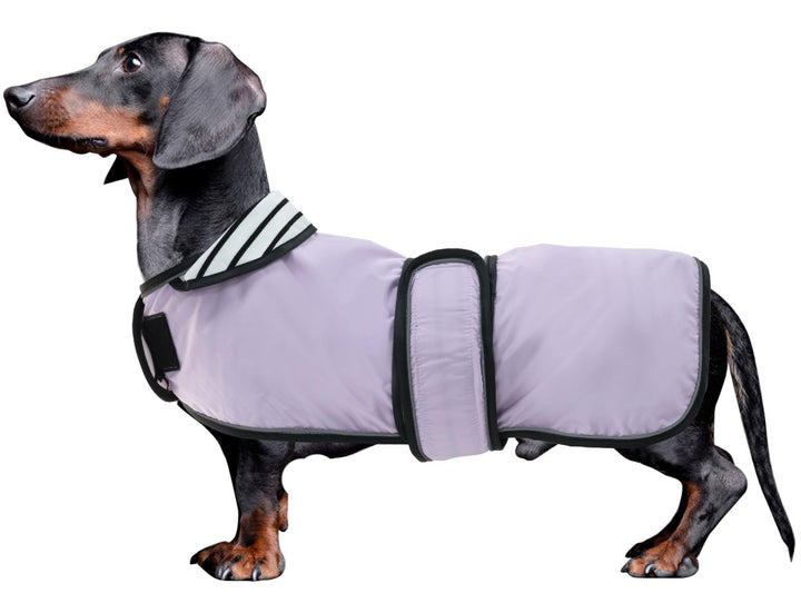 MOREZI Hunderegenmantel mit Reflexstreifen, Regen-/wasserdicht, verstellbare Weste, geeignet für kle