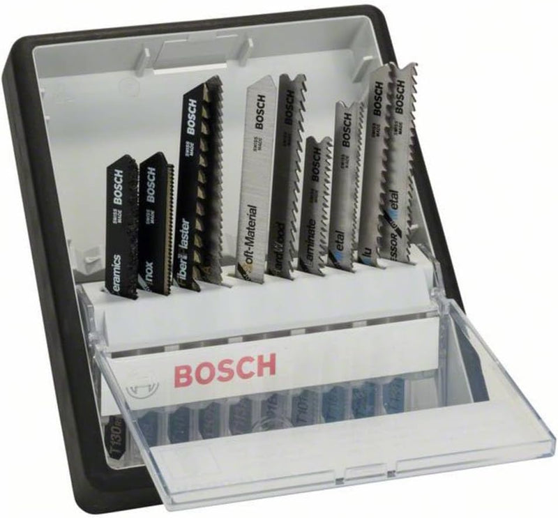 Bosch Professional 2607010574 Stichsägeblatt ROBUSTLINE 10er Spezial Set, T-Schaft