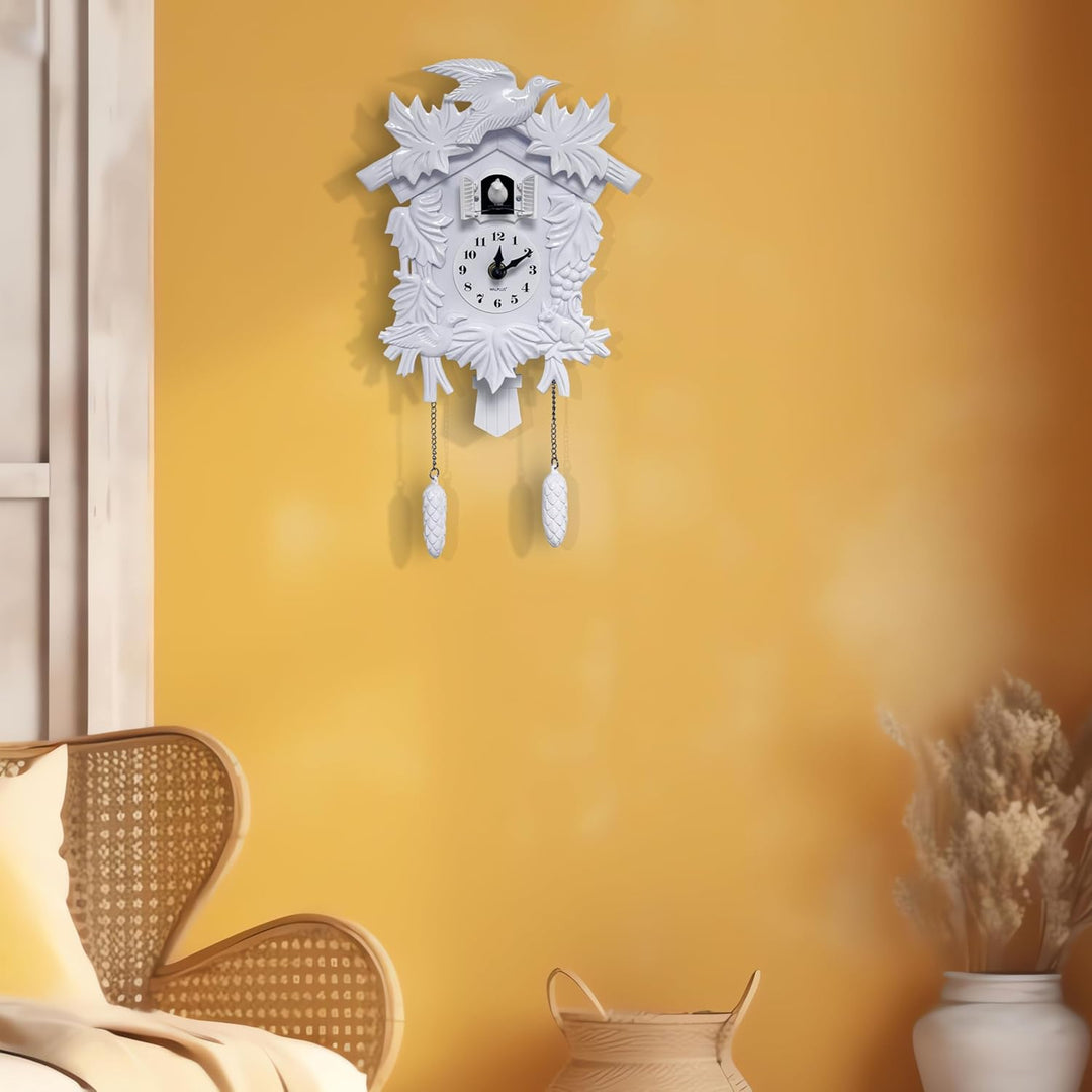 WALPLUS Elegant Weiss Kuckucksuhr Wandkunst Zuhause Wohnzimmer Küche Dekor Restaurant Café Hotel Bür