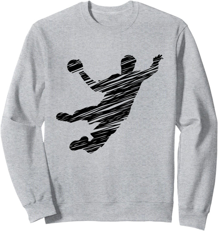 Handball Spieler Design für Mann und Handball Fans Sweatshirt