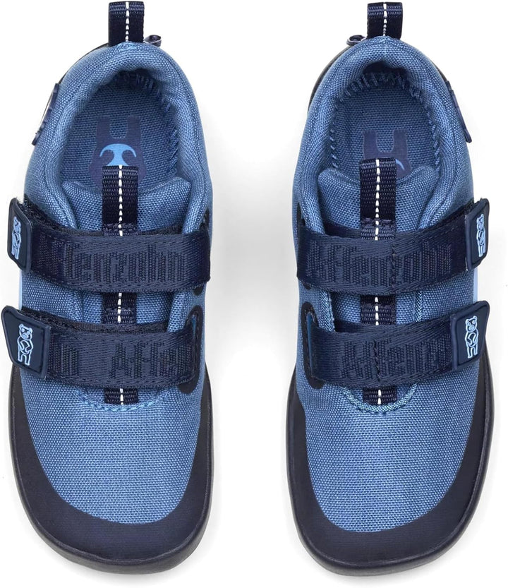 Affenzahn Halbschuh Baumwolle Lucky 21 EU Bär Blau, 21 EU Bär Blau