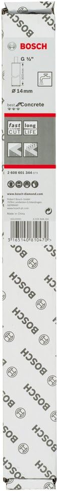 Bosch Professional 2608601344 Diamantnassbohrkrone für Beton 14x300mm, 14 mm, 14 mm