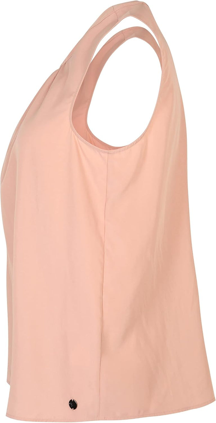 Tamaris Damen AVEIRO AOP Gewebtes Rundhalsausschnitt Top 34 Cloud Pink, 34 Cloud Pink