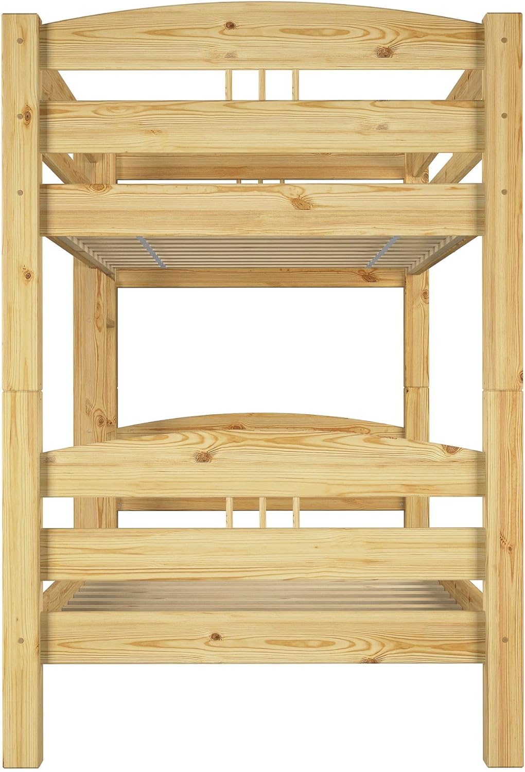Erst-Holz® Kinder Etagenbett Kiefer Massivholz Stockbett 90x200 Hochbett Rollroste Bettkasten 60.10-