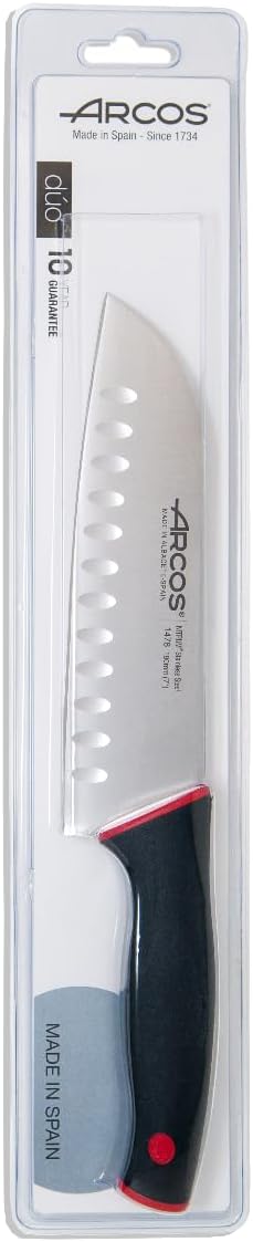 Arcos Serie Duo - Santoku Messer Messer Asiatischer Art- Klinge Nitrum Edelstahl 180 mm - HandGriff