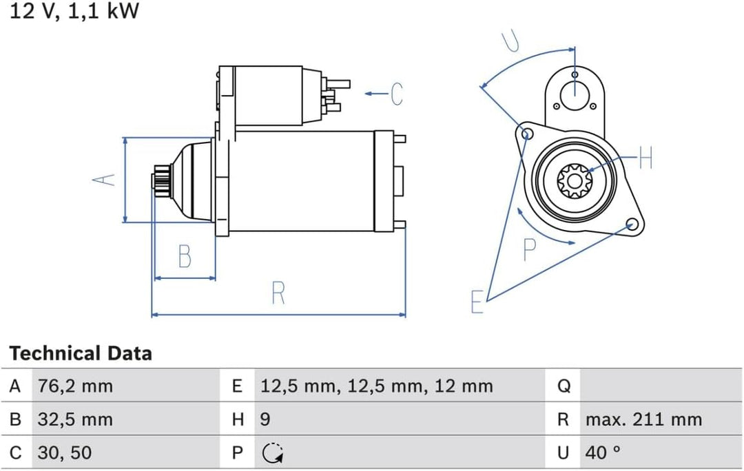 BOSCH 0986017830 Starter