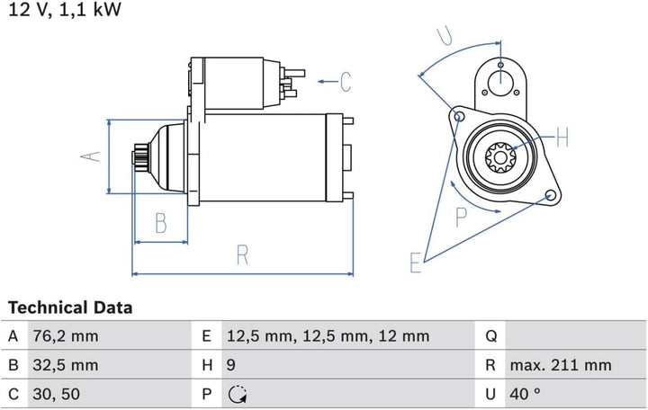 BOSCH 0986017830 Starter