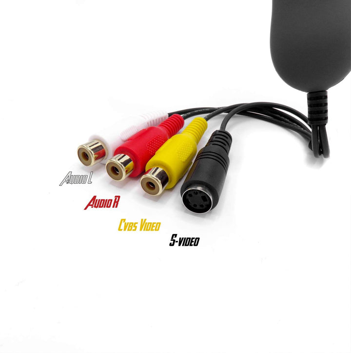 TechSide VHS Analog Digital Converter Voll Mac/PC 2024 Goldkontakte | Kompatible MacOs Monterey Big