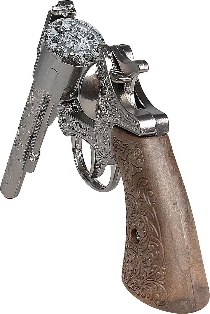 Gonher Diecast Metal 8 Ring Shot Cowboy Gun Boxed