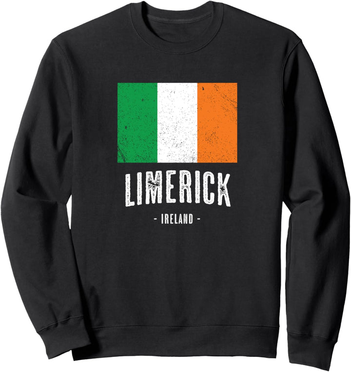 Stadt von LIMERICK - Irland | Irische Flagge Souvenir - Sweatshirt