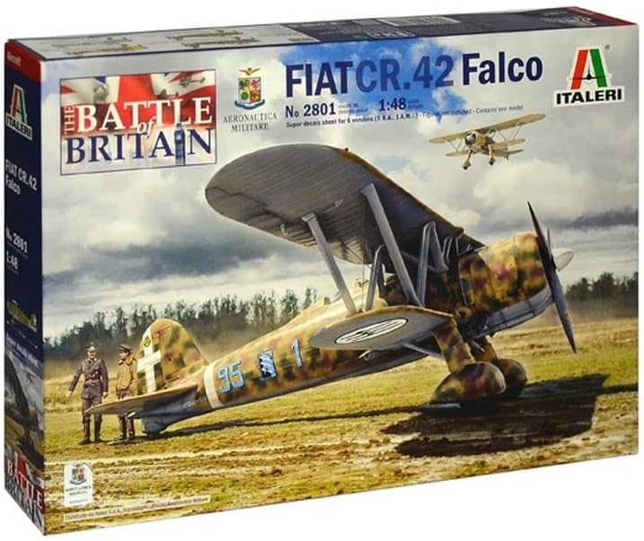 Italeri 2801S 1:48 FiatCR.42 Battle of Britain 80thA., Modellbau, Bausatz, Standmodellbau, Basteln,