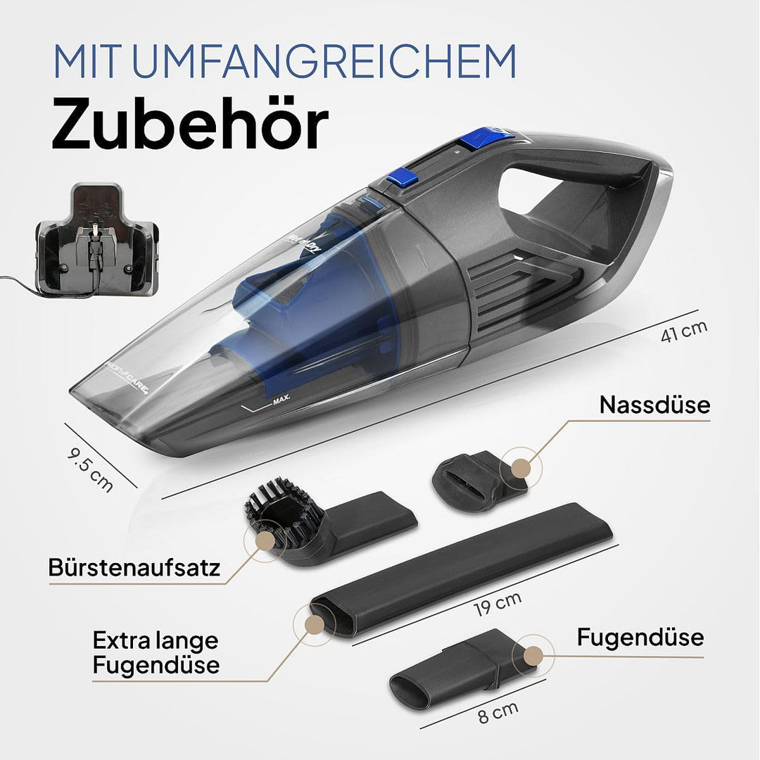 ProfiCare® 2in1 Handstaubsauger zum Nass- und Trockensaugen | Leistungsstarker Handstaubsauger Akku